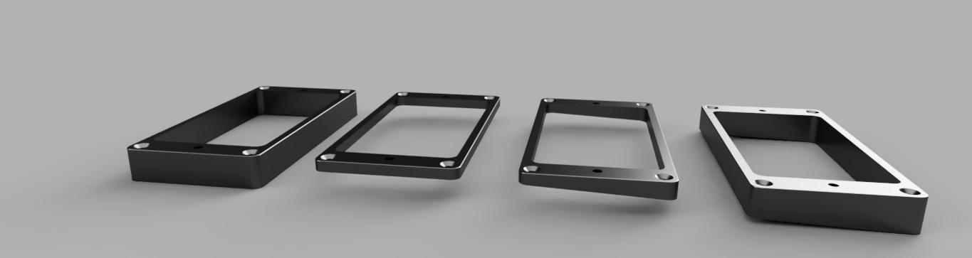 Humbucker Frames (different Dimensions and Angles)