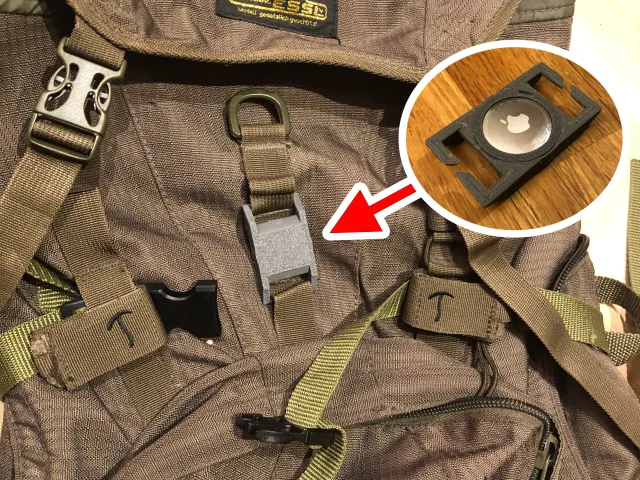 Apple AirTag MOLLE and Universal 25mm Webbing Mount