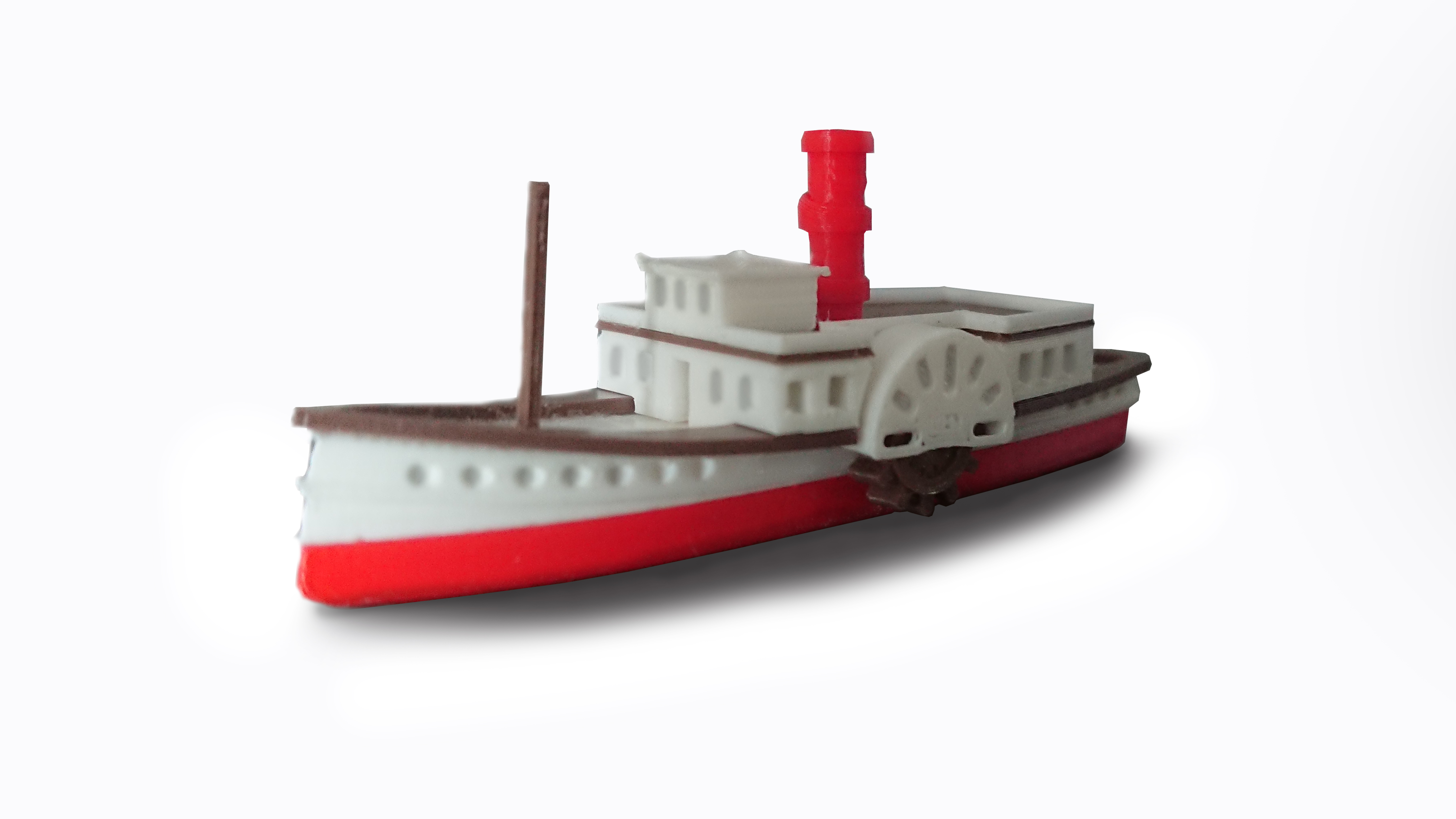 Mini steamboat toy model