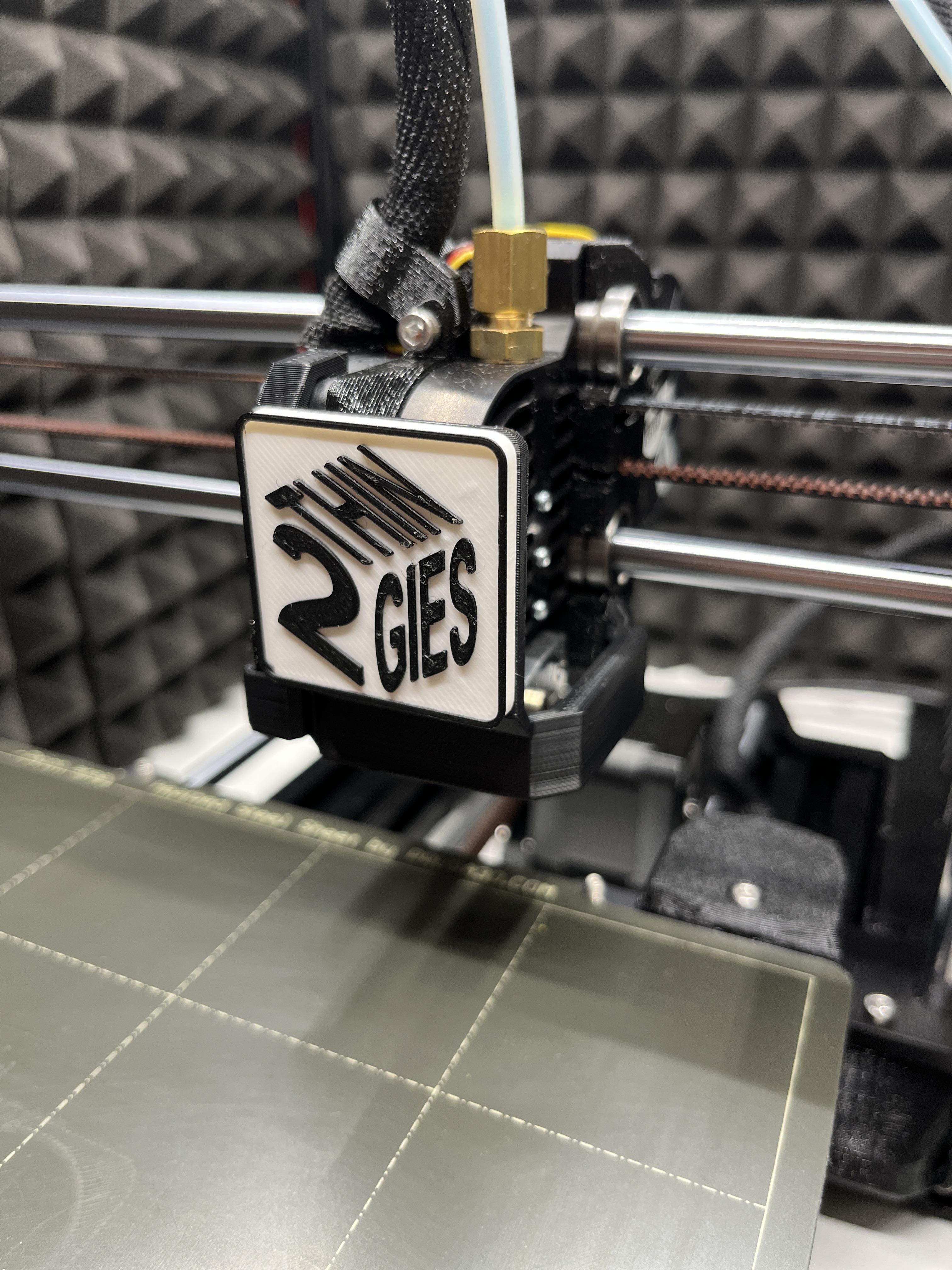Prusa Mini hot end cover with magnetic logo