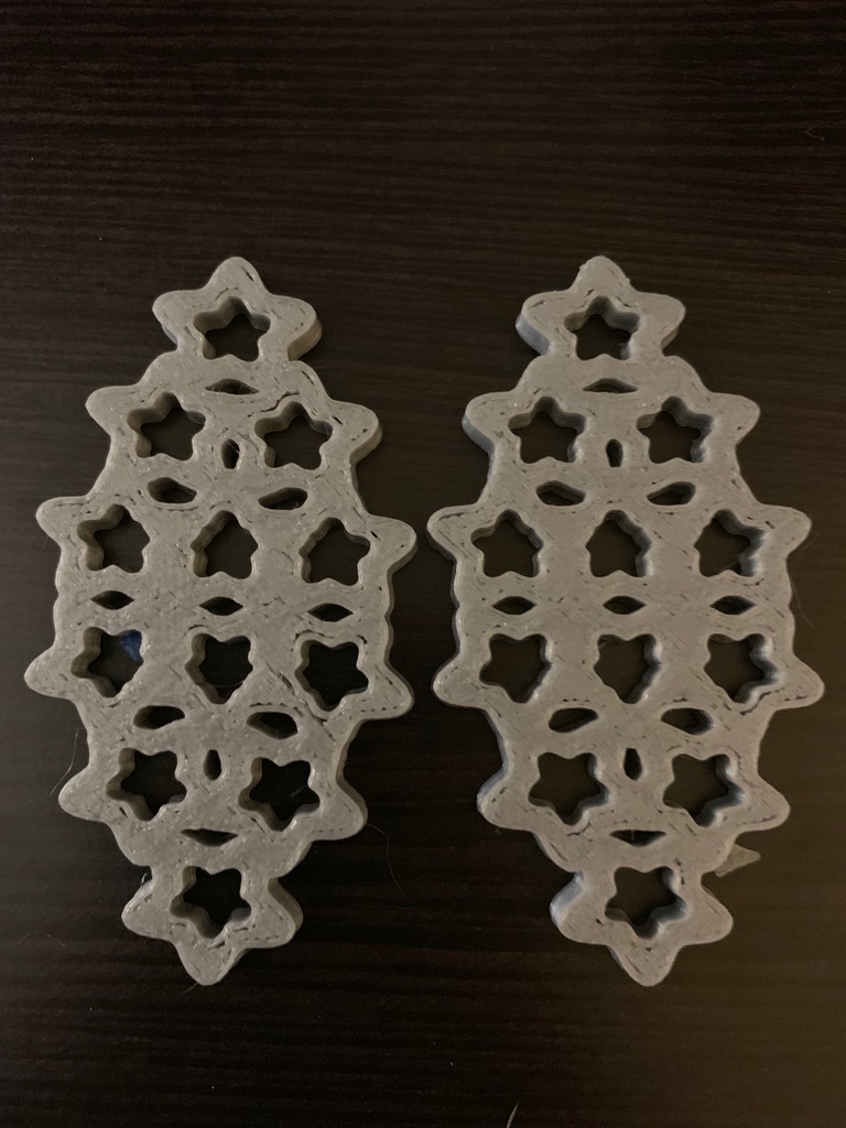 Flowers Pattern Earrings