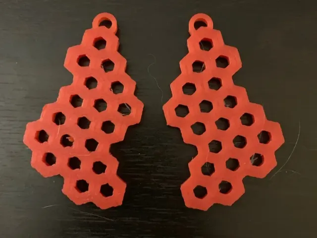 Polygon Pattern Earrings