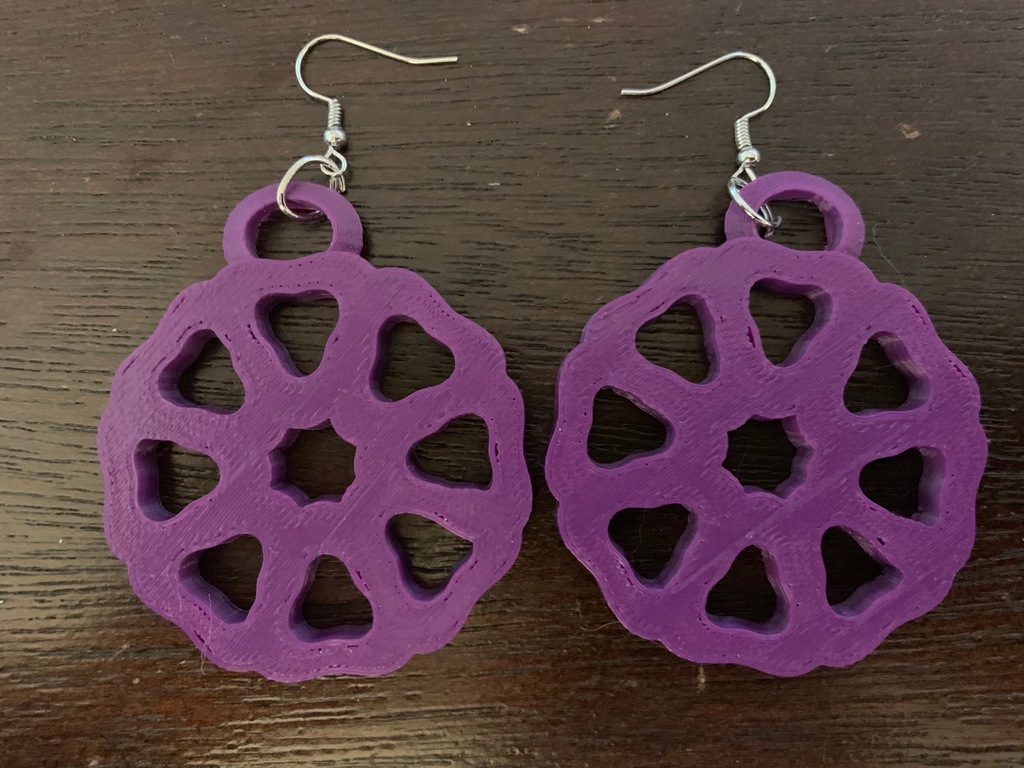 Flower Pattern Earrings