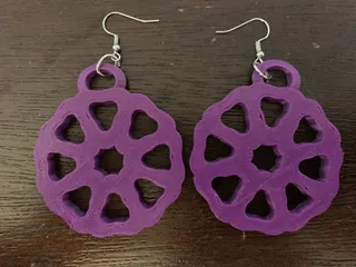 Flower Pattern Earrings