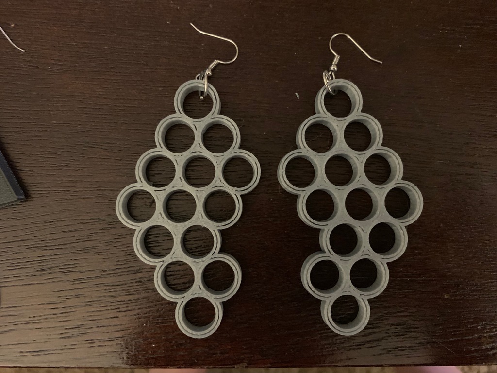 Ring Pattern Earrings