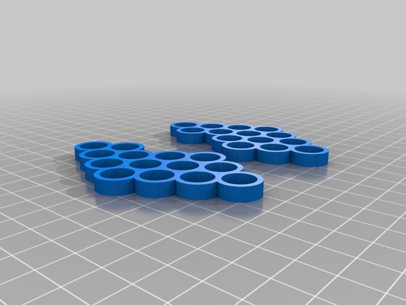 Miniatura 2 do modelo 3D Ring Pattern Earrings