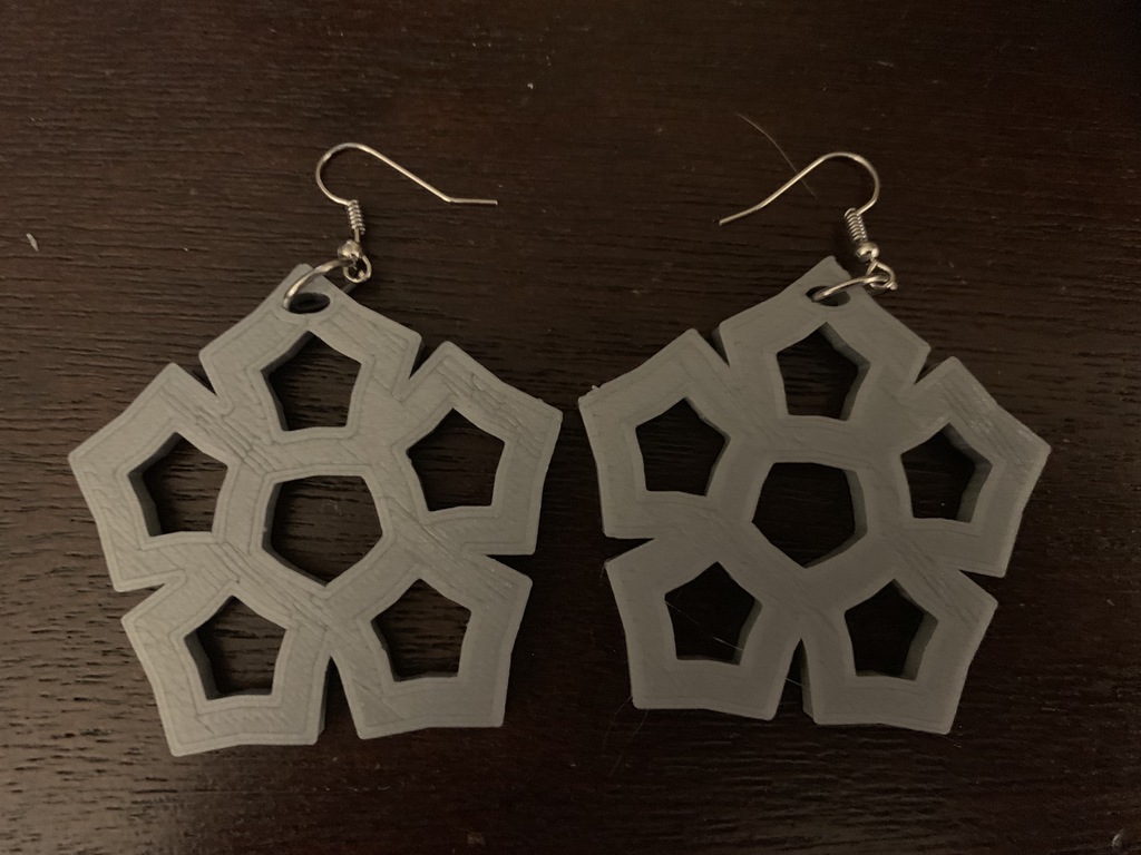 Flower Gear Earrings