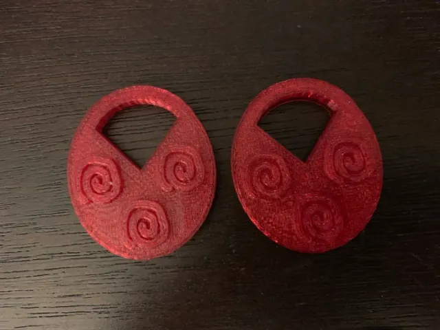 Scribble Cylinder Earrings