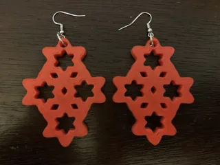 Flower Patterned Earrings