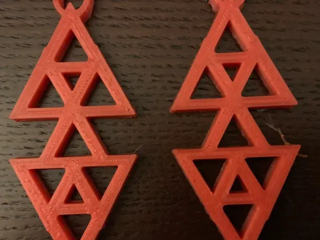 Roof Triangle Earrings