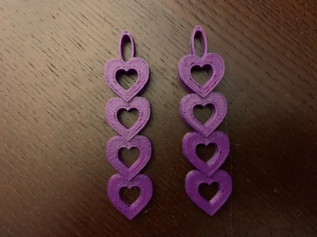 Heart Chain Earrings