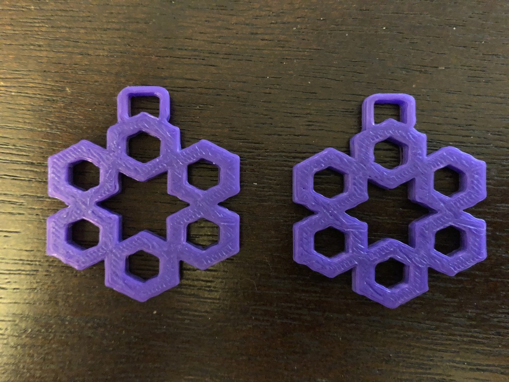 Polygon Flower Earrings
