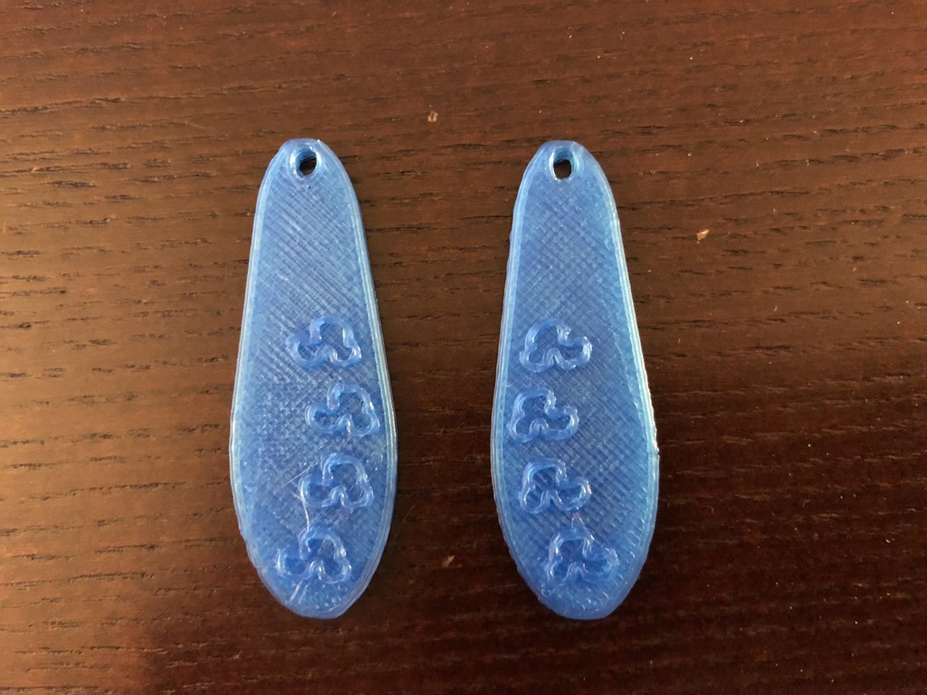 Trapezoid Scribble Earrings — miniatura 3