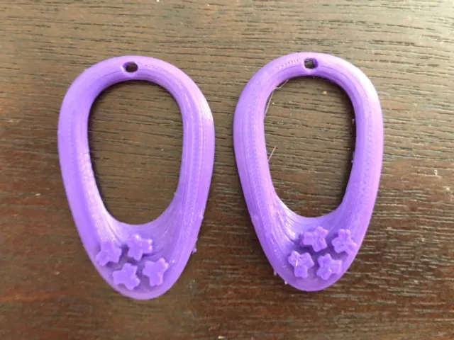 Radial Fin Loop Earrings