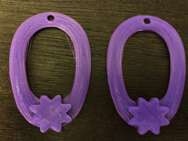 Flower Hoop Earrings