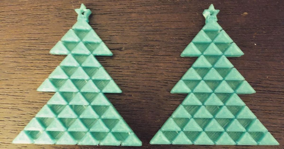 Christmas Tree Earrings by jchun | Download free STL model | Printables.com
