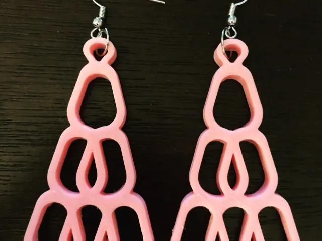 Circular Trapezoid Hole Earrings
