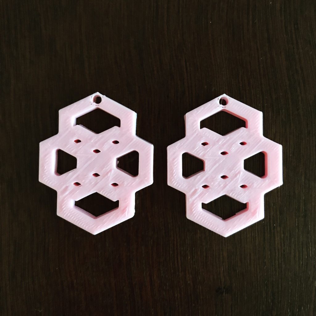 Polygon Hole Earrings