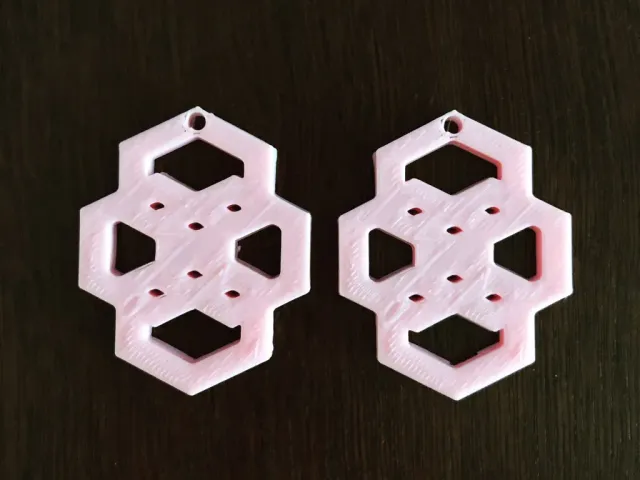 Polygon Hole Earrings