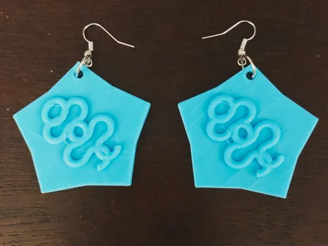 Curly Tube Earrings