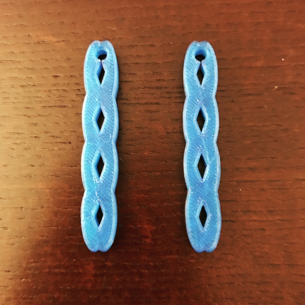 Quarter Cylinder Earrings