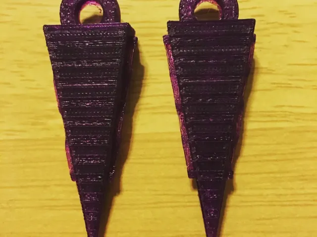 Pointy Pyramid Earrings