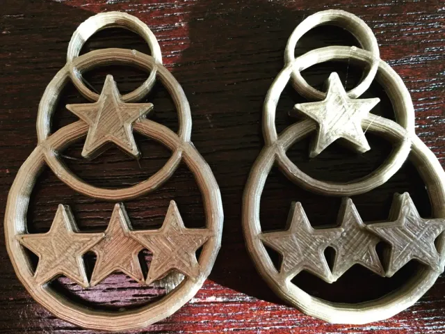 Star Ring Earrings