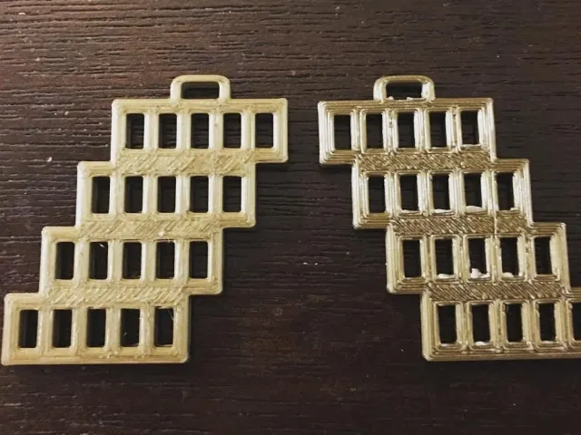 Rectangle Hole Earrings