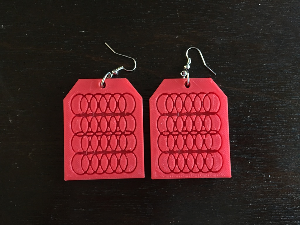 Square Ring Earrings