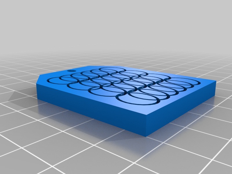 Miniatura 2 do modelo 3D Square Ring Earrings
