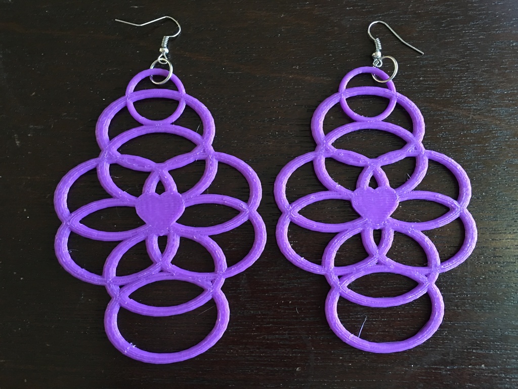 Heart Rings Earrings