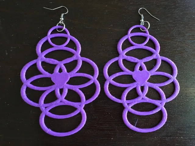 Heart Rings Earrings