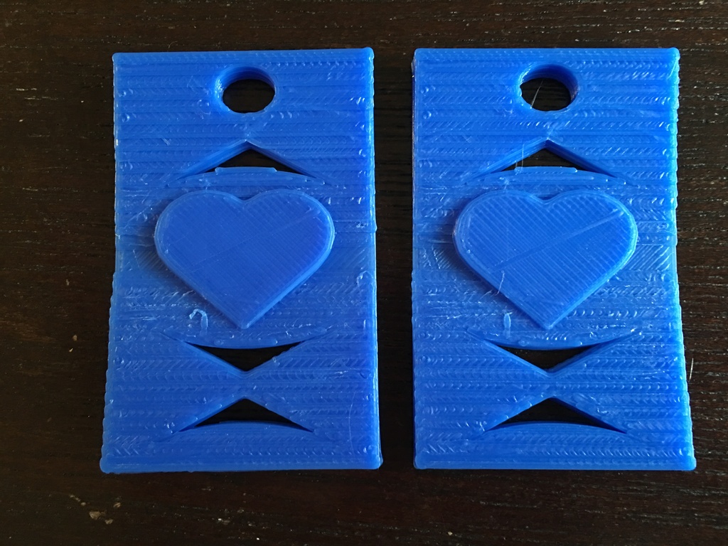 Heart Wedge Earrings