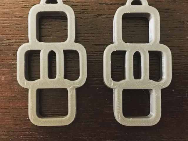 Rounded Square Earrings