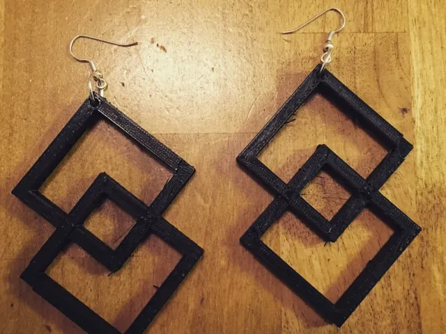 Two Square Earrings