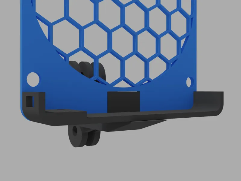GoPro Fan Mount von Pea Prog | Kostenloses STL-Modell herunterladen ...