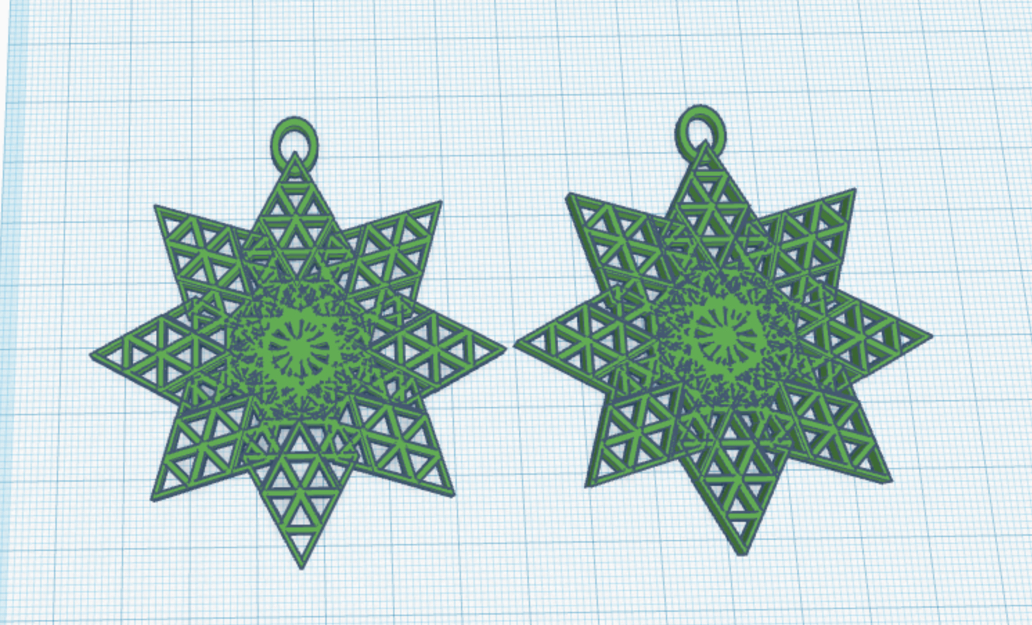 Triangle Pattern Earrings By Jchun Download Free STL Model triangle-pattern-earrings-by-jchun-download-free-stl-model