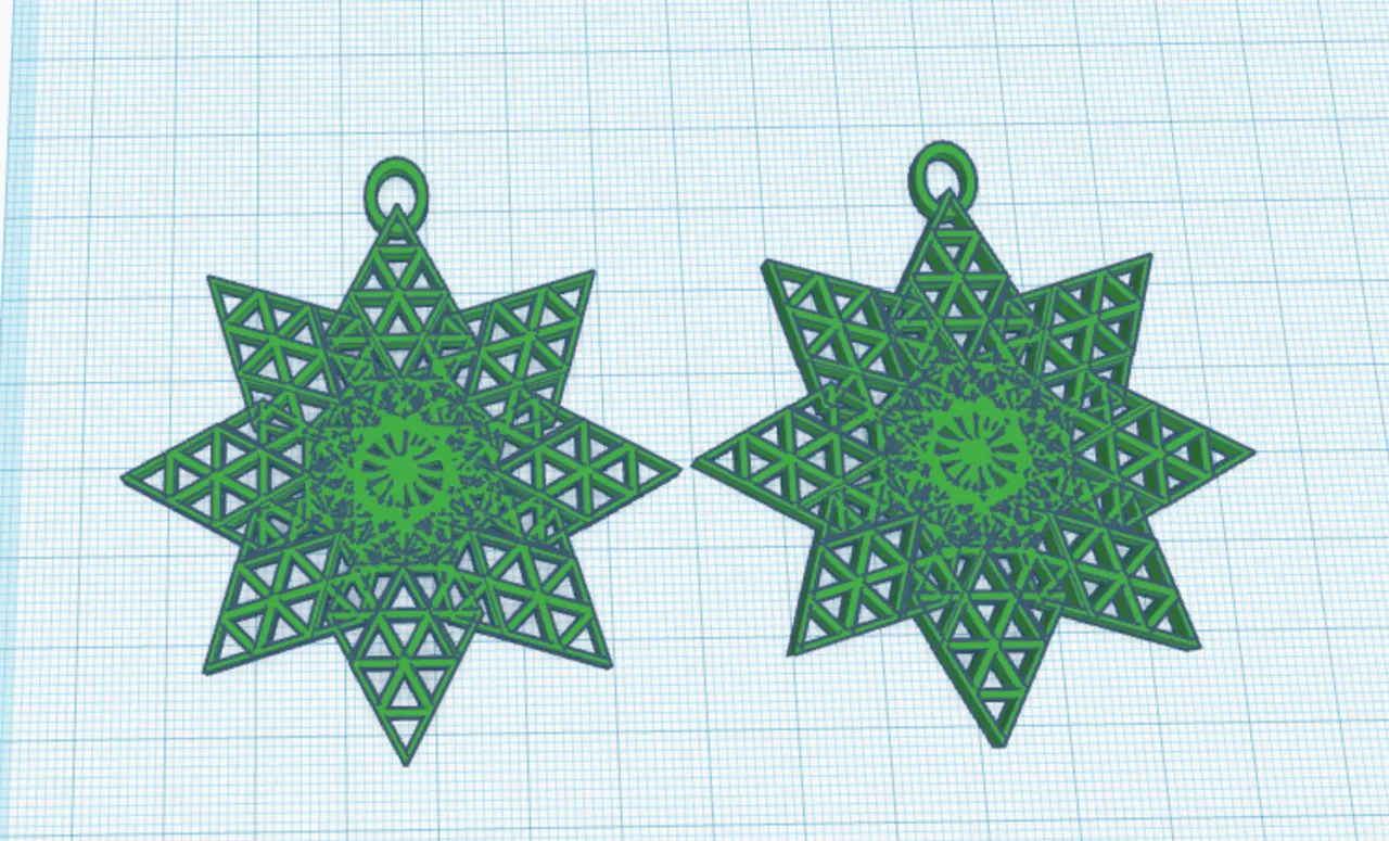 Triangle Pattern Earrings by jchun | Download free STL model ...
