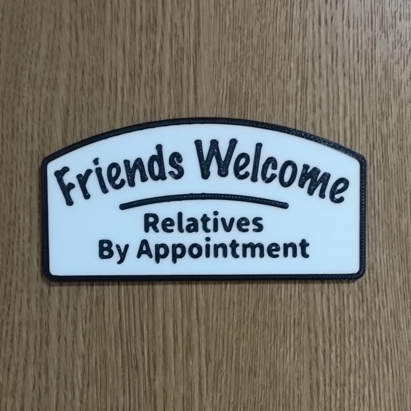 Friends Welcome Sign