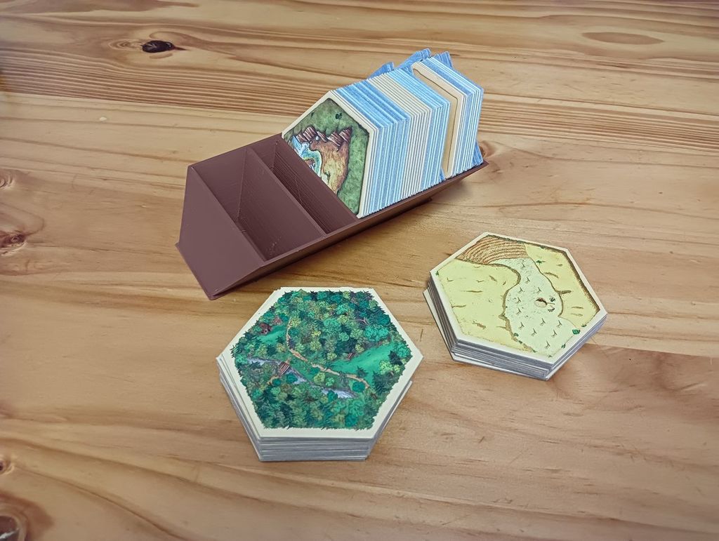 OpenSCAD - Box for the resource fields in Settlers of Catan