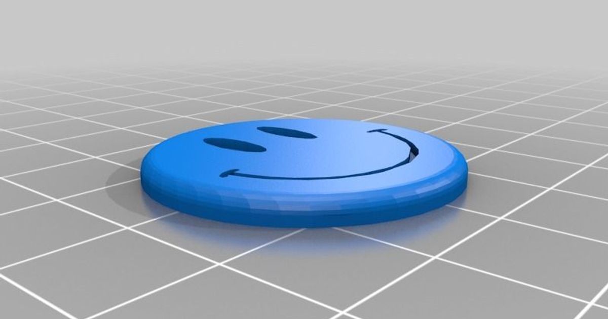 3cm smiley button by Starwhooper | Download free STL model | Printables.com