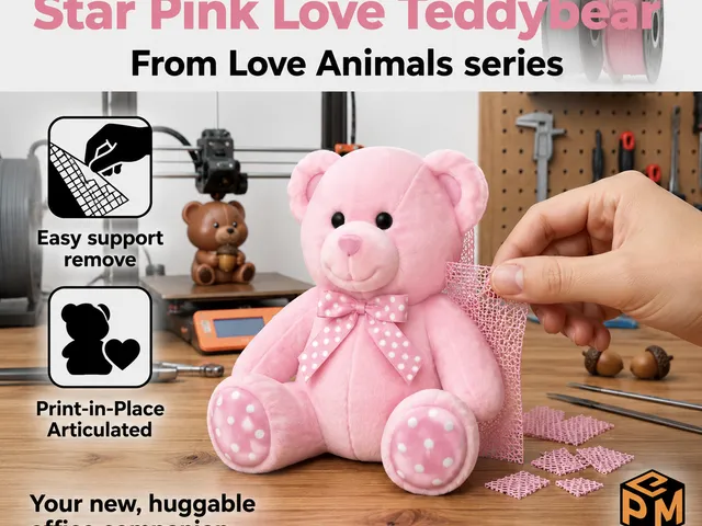 Pink Love Teddybear – From the "Love Animals" Series