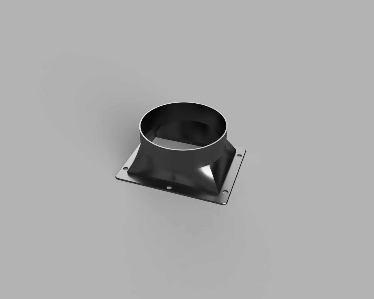 Harbor Freight dust collector exhaust to 6 inch adapter