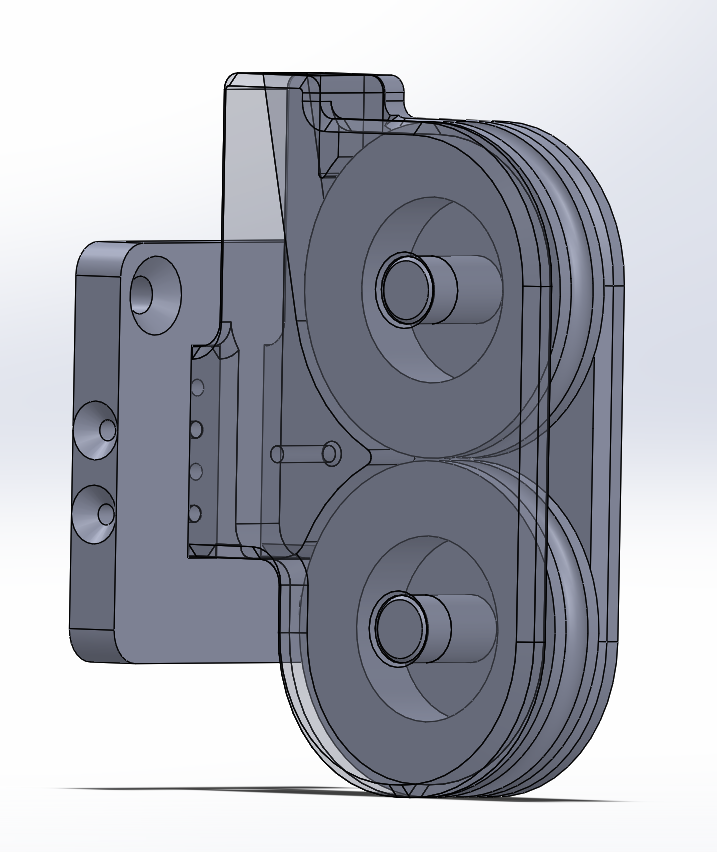 Filament guide - Spool on the top - Remix for 608 bearings