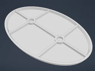 Oval Magnetic Tabletop Base