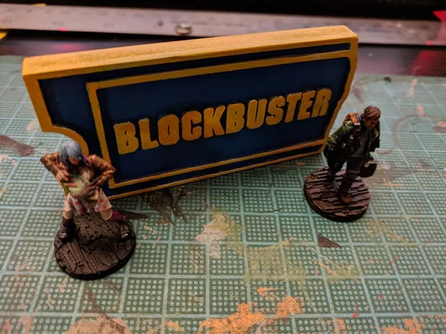 Blockbuster Sign 28mm