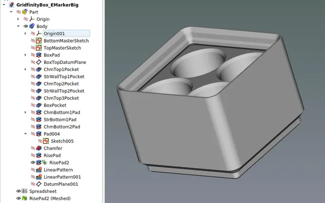 Gridfinity Whiteboard marker holder with FreeCAD (RT) file