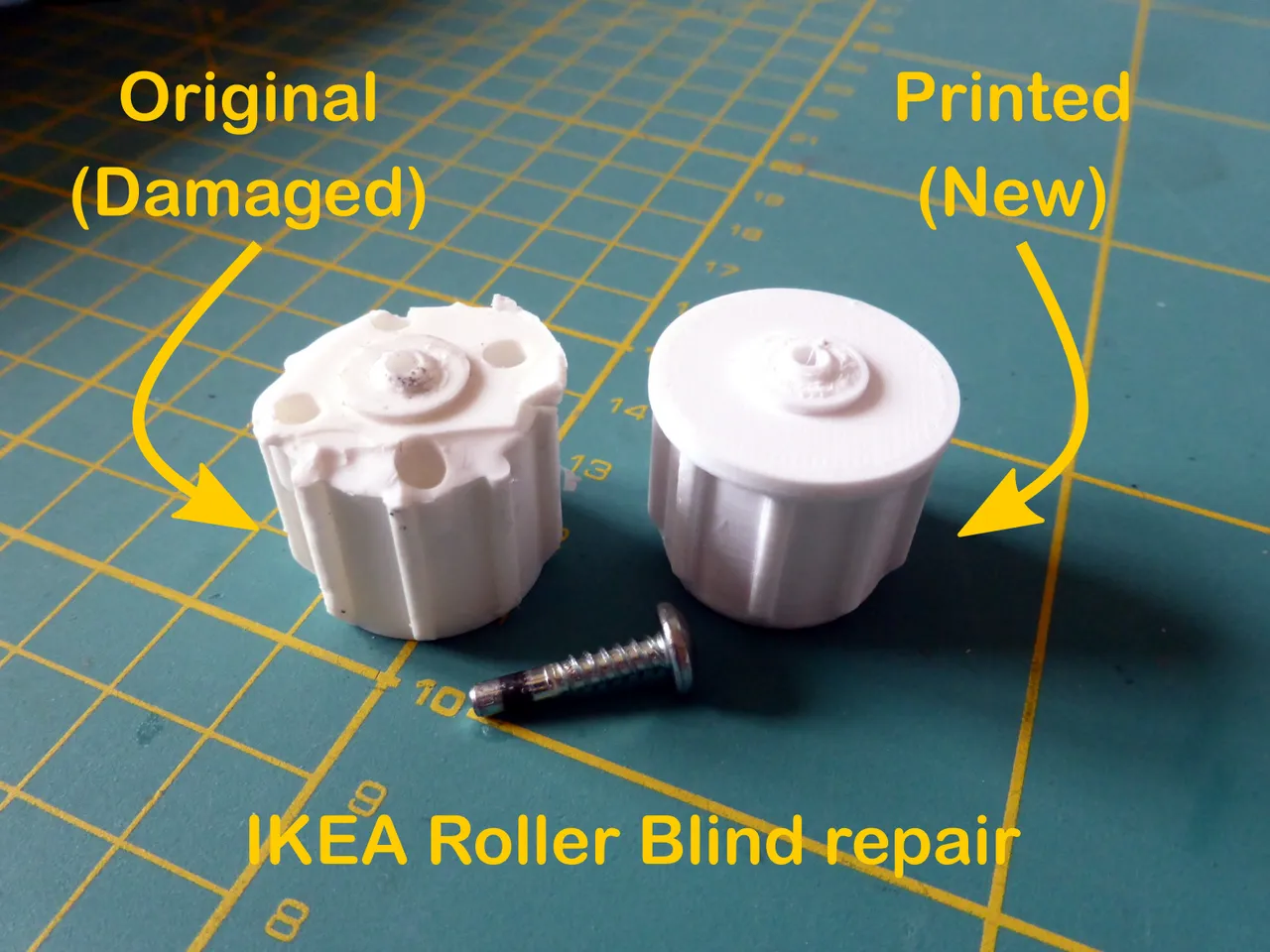 IKEA Roller Blind End Cap by Area51, Download free STL model