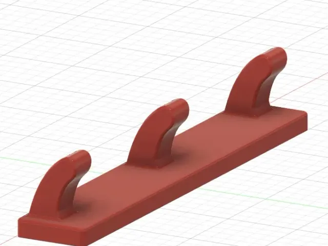 Magnetic tea-towel hook