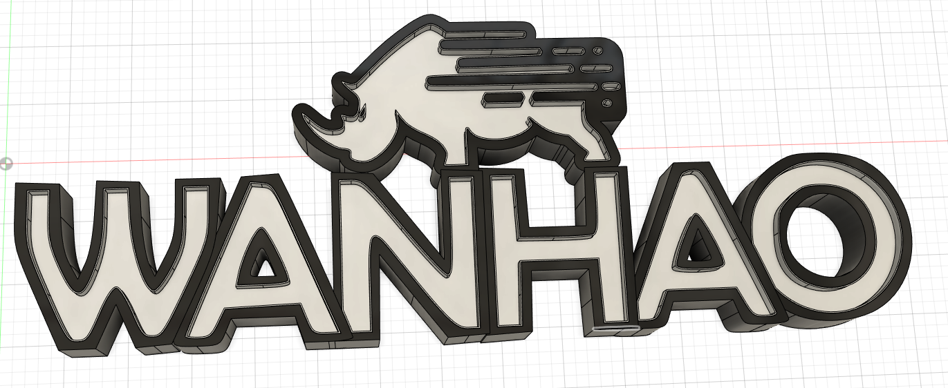 Logo lumineux Wanhao